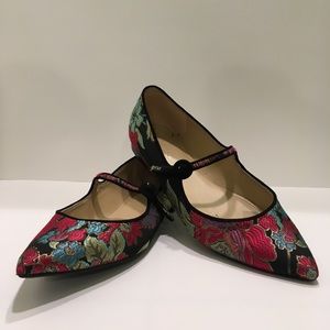 Marc Fisher Mary Jane Flats - Embroidered